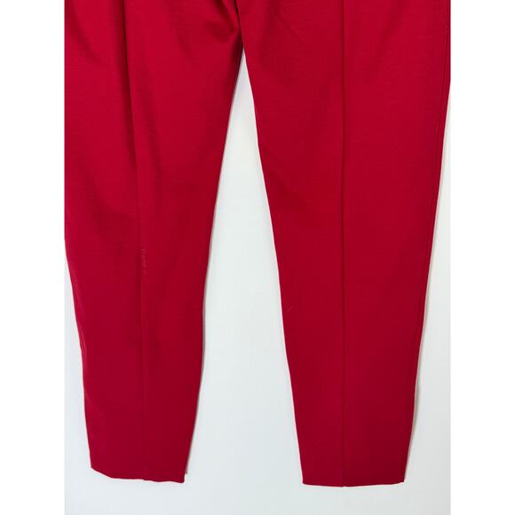 INC Glam Red High Waist Stretch To Ankle Skinny Pants Bottoms Size 16 - Picture 6 of 9